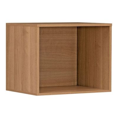 3483600598141-Casier pour bibliothèque XENON - Merisier italien-Angle gauche-0