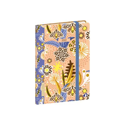 3371010467792-Agenda à élastique Catalina Estrada - 1 semaine sur 2 pages - 10 x 15 cm - nénuphar - Qu-Angle gauche-0