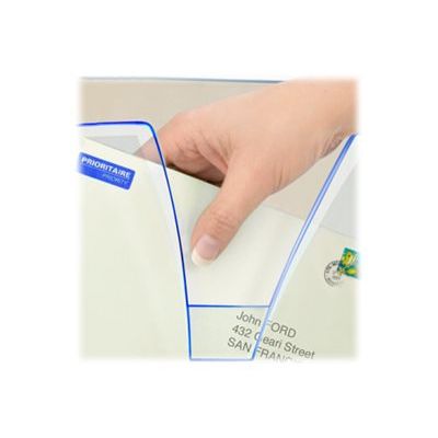 3462151707400-CEP Ice Blue - Corbeille murale 3 compartiments - bleu translucide-Gros plan-1