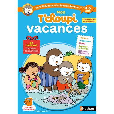 9782091932224-Mon T'choupi Vacances de la moyenne à la grande section 4-5 ans--0