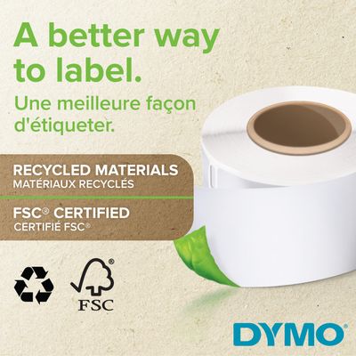 5411313990196-Dymo LabelWriter LAF Labels Large  - Ruban d'étiquettes auto-adhésives - 1 rouleau de 110 étiquettes (59 x 190 mm) - fond blan--2