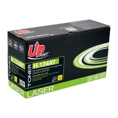 3584770883218-HP 124A, Canon 707 - remanufacturé UPrint H.124AY - jaune - cartouche laser-Angle gauche-2