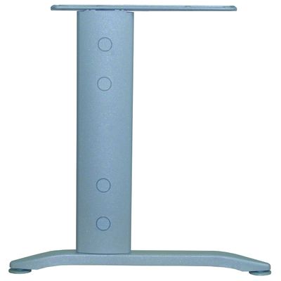 3253310150522-Bureau 135° IDRA - retour d'angle à droite - L180 cm - Pieds aluminium - plateau Blanc perle--1