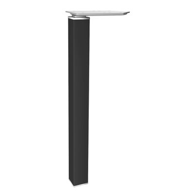3253310164703-Bureau Vague EXPRIM - L140 cm - Retour droite - Plateau Blanc perle - Pieds carbone--1