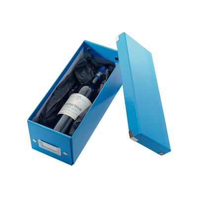 4002432398034-Leitz Click & Store - Boîte de rangement pour CD - bleu métallisé-Angle droit-1