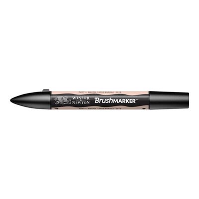 884955042724-Brushmarker - Stylo pinceau et marqueur - mastic-Angle gauche-1