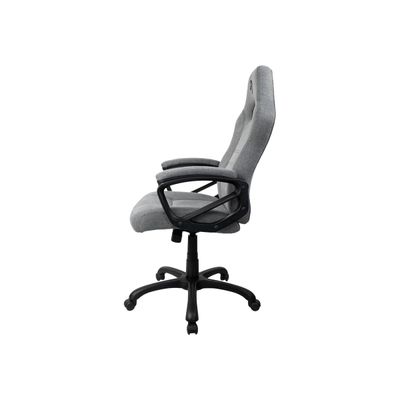 850009447265-Fauteuil de bureau ENZO - accoudoirs fixes - appuie-tête intégré - gris clair-Droite-8