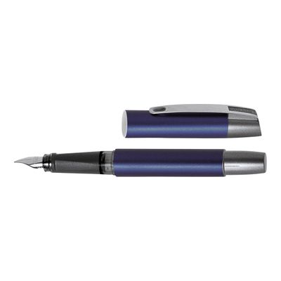 4014421611017-Online Campus - Stylo plume - encre bleue - 0.5 mm - corps bleu-Avant-0