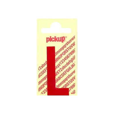 8711234223111-Pickup - Étiquette autocollante - 90 mm - Lettre L - rouge brillant-Avant-0