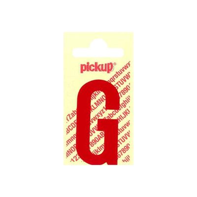 8711234223067-Pickup - Étiquette autocollante - 90 mm - Lettre G - rouge brillant-Avant-0