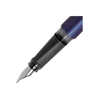 4014421611017-Online Campus - Stylo plume - encre bleue - 0.5 mm - corps bleu-Gros plan-3