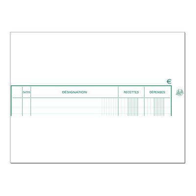 3130632009304-Exacompta - Registre des recettes/dépenses - 21 x 19 cm - 80 pages-Avant-2