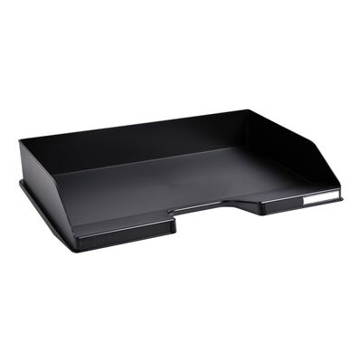 9002493014602-Exacompta COMBO - 4 Corbeilles à courrier à l'italienne noir-Angle gauche-1