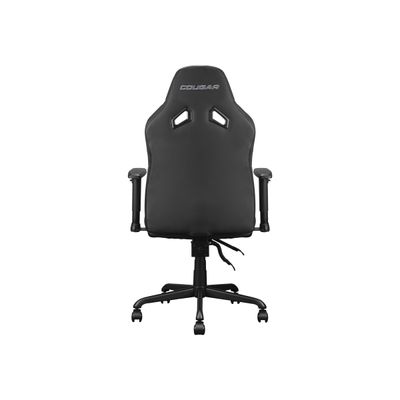 4710483775178-Fauteuil gamer FUSION S Black - accoudoirs réglables - appui-tête intégré - noir-Arrière-3