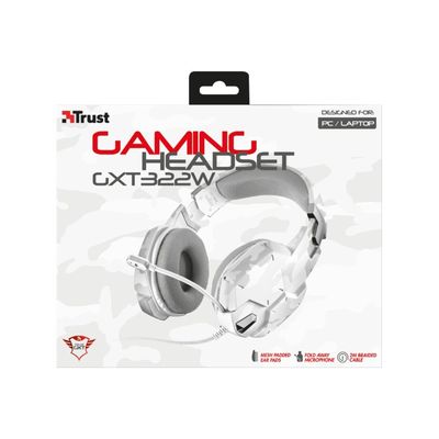 8713439208641-TRUST GXT 322W Carus - Casque gamer filaire avec micro - blanc-Avant-4