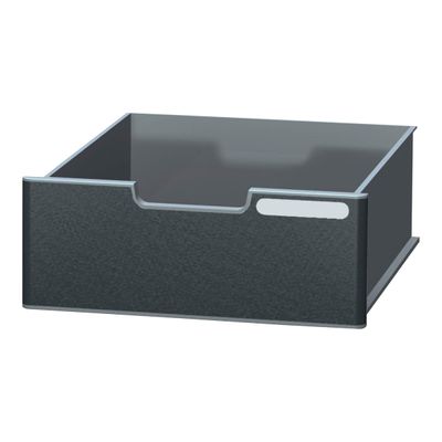 9002493422780-Exacompta Modulo Ecoblack - Tiroir avec fronton jumbo noir/gris souris-Angle droit-0