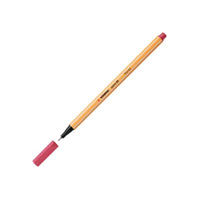 4006381574754-STABILO point 88 - Feutre fin - 0.4 mm - rouge grenadine-Angle gauche-1