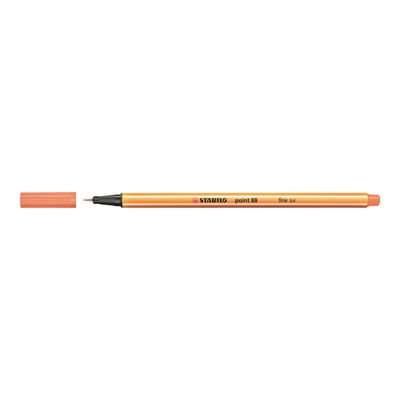 4006381186452-STABILO Point 88 - Feutre fin - 0.4 mm - abricot-Angle gauche-1