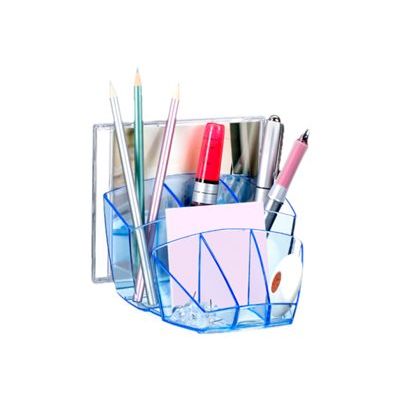 3462155807403-CEP Ice Blue - Multipot à crayons 8 compartiments - bleu-Angle gauche-0
