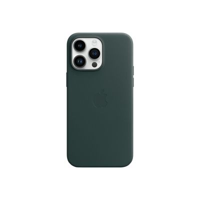 0194253345725-Apple - coque de protection en cuir avec MagSafe pour iPhone 14 Pro Max - vert-Avant-0