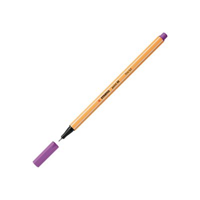 4006381574549-STABILO point 88 - Feutre fin - 0.4 mm - lie-de-vin-Angle gauche-1