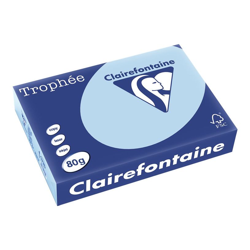 0400000017983-Clairefontaine Trophée - Papier couleur - A4 (210 x 297 mm) - 80 g/m² - Ramette de 500 feuill-P_1798_1-0