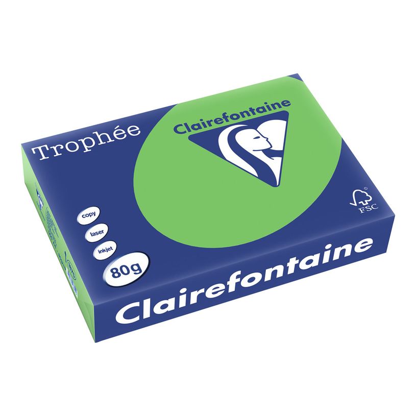 3329680187502-Clairefontaine Trophée - Papier couleur - A4 (210 x 297 mm) - 80 g/m² - Ramette de 500 feuill-P_1875_1-0