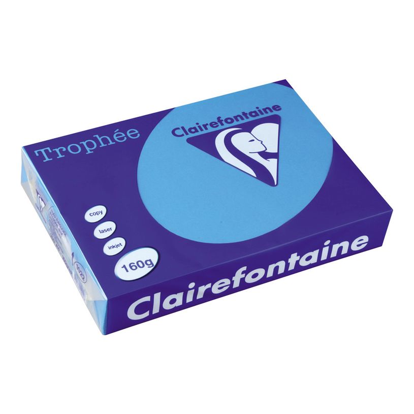 3329680102208-Clairefontaine Trophée - Papier couleur - A4 (210 x 297 mm) - 160 g/m² - Ramette de 250 feui-P_10222_1-0