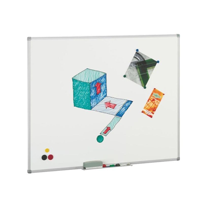 8425901911101-Faibo - Tableau blanc - 1220 x 1000 mm - acier émaillé - magnétique - blanc-P_11740_1-0