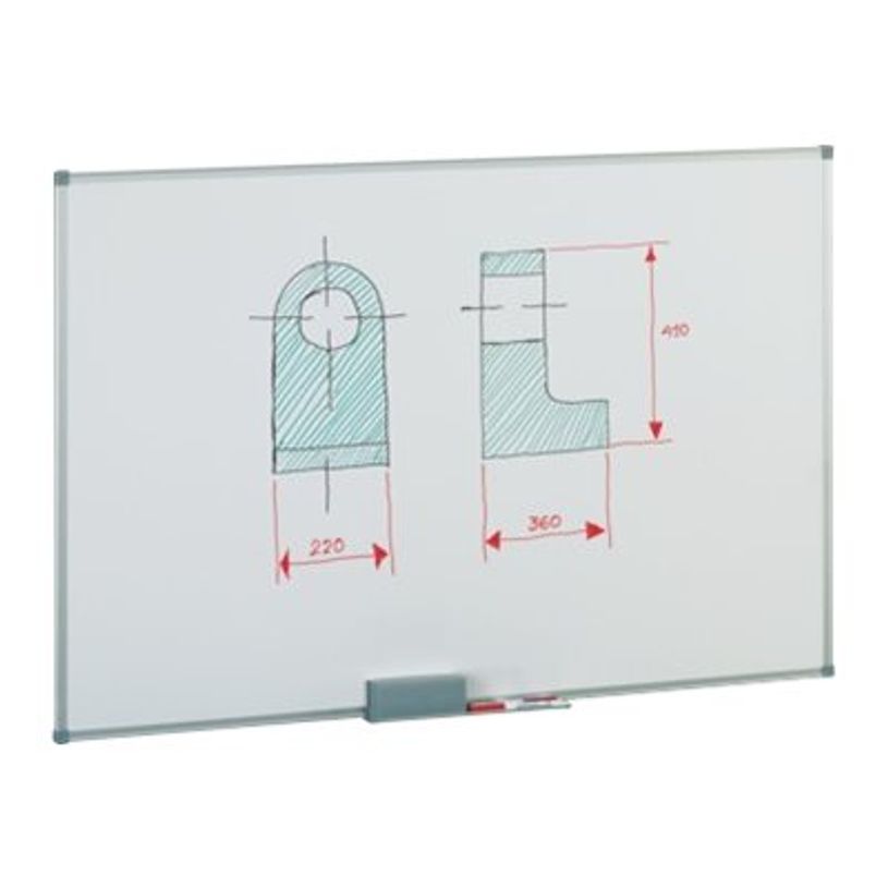 8425901840609-Faibo - Tableau blanc - montable sur mur - 450 x 600 mm - acier - magnétique - blanc métalli-P_11789_1-0