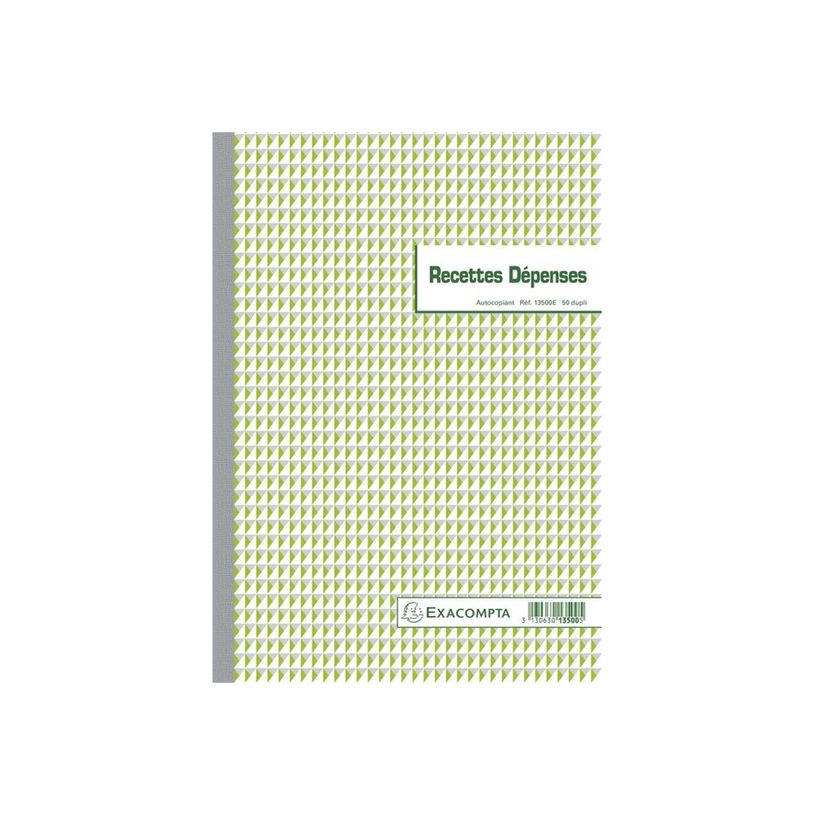 3130632135003-Exacompta - 5 Manifolds Carnets de recettes/dépenses - 50 dupli - A4-P_13500_3-0