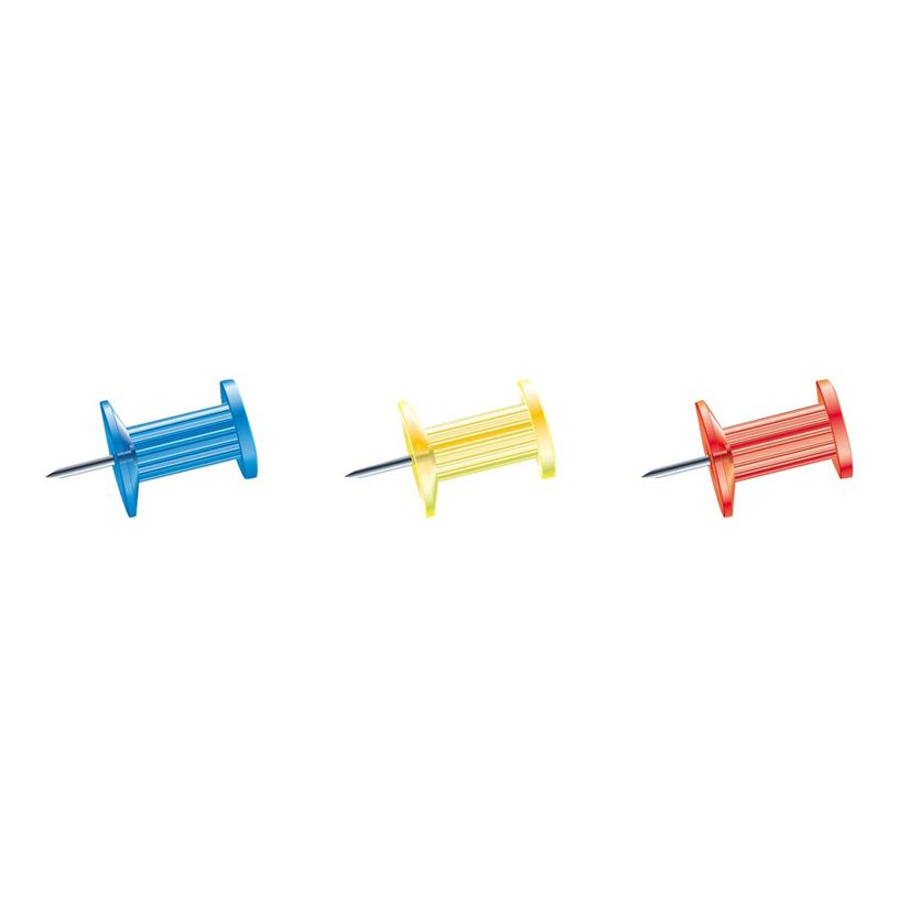 3364220147455-Exacompta - 25 Épingles Push pin's - 10 mm - couleurs translucides assorties-P_14745_2-1