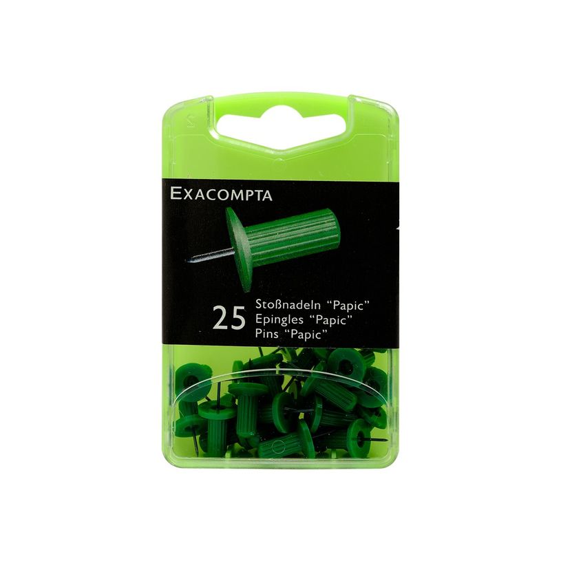 3364220149053-Exacompta - 25 Épingles papic - 10 mm - vert-P_14905_2-1
