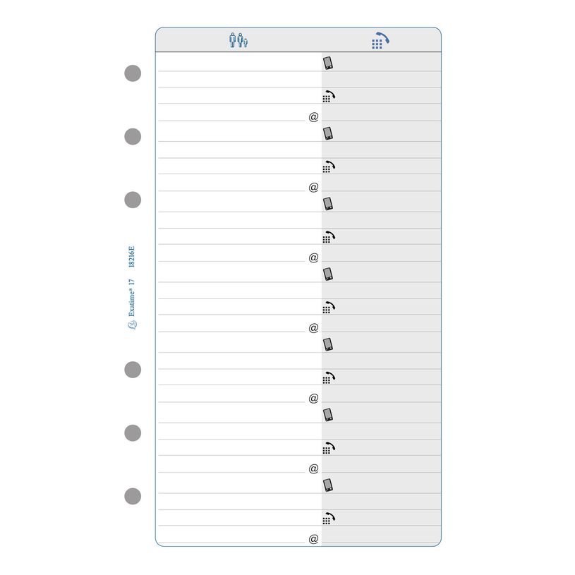 3130630182160-Exacompta Exatime 17 - Recharge pour organiseur - téléphone/adresses - 10,5 x 17,2 cm-P_18216_1-0