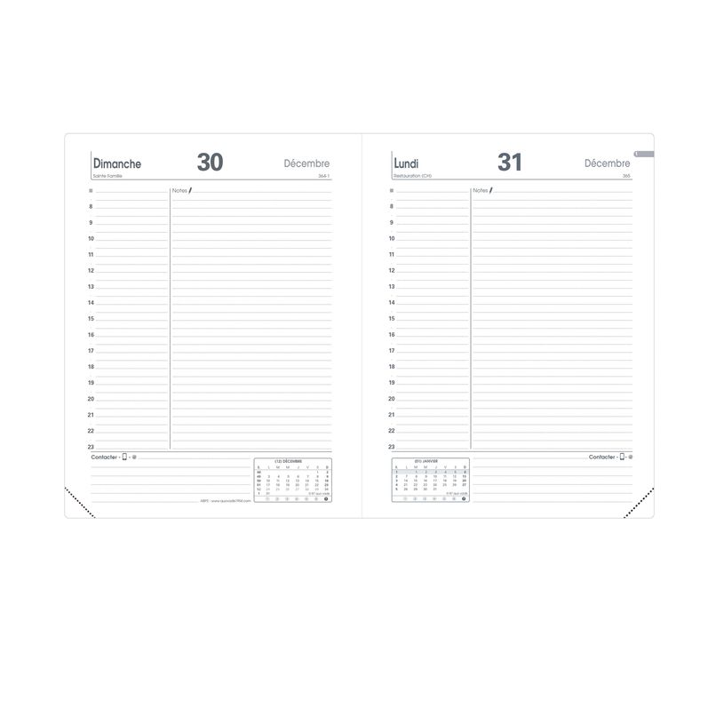 3371010128389-Agenda Impala ABP2 - 1 jour par page - 12 x 17 cm - noir - Quo Vadis-P_51101_4-1