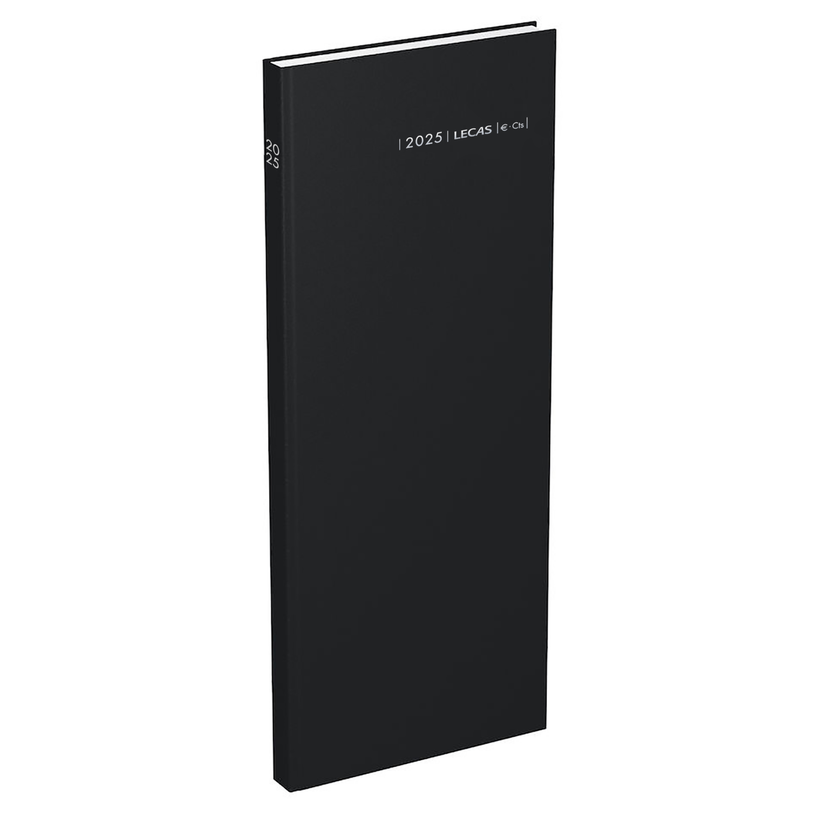 3147281102003-Lecas Comptoir Long Euro Centimes - Agenda 1 jour par page - 14 x 35 cm - noir-P_1020000_1-0