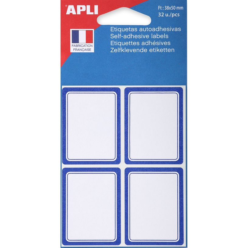 3270241119619-Apli Agipa - 32 Étiquettes scolaires cadre bleu - 38 x 50 mm - réf 111961-P_111961_1-0