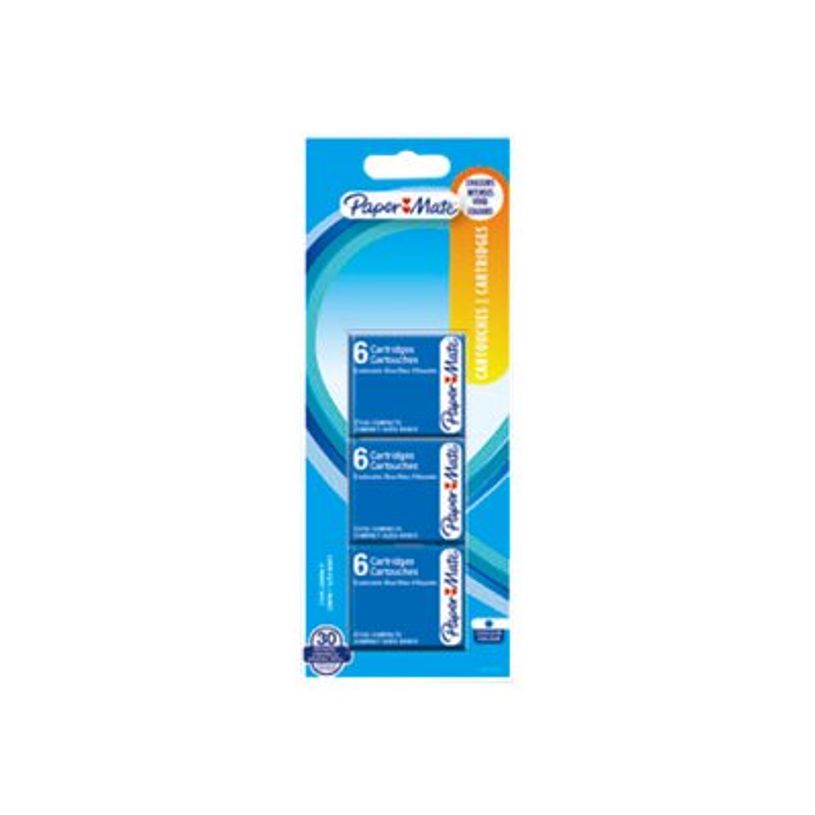 3026981120022-Paper Mate - 30 cartouches d'encre - bleu-P_112361_1-2