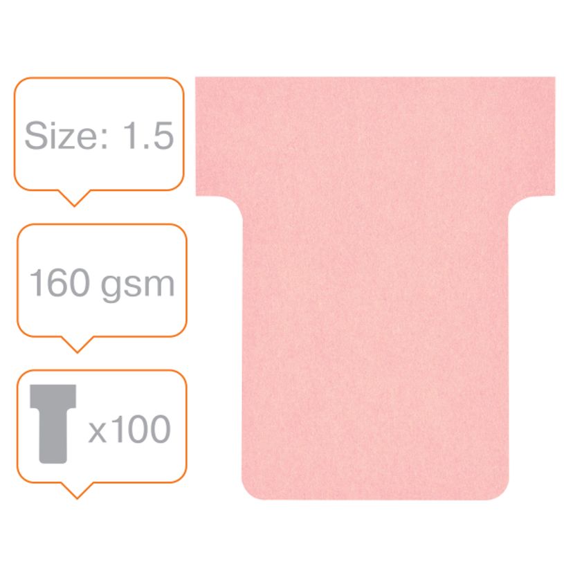 3147330002858-Nobo - 100 Fiches en T - Taille 1,5 - rose-P_2001508_2-1