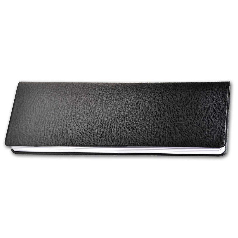 3371010012862-Agenda spiralé Impala Agendascop - 1 semaine sur 2 pages - 30 x 10 cm - noir - Quo Vadis--0