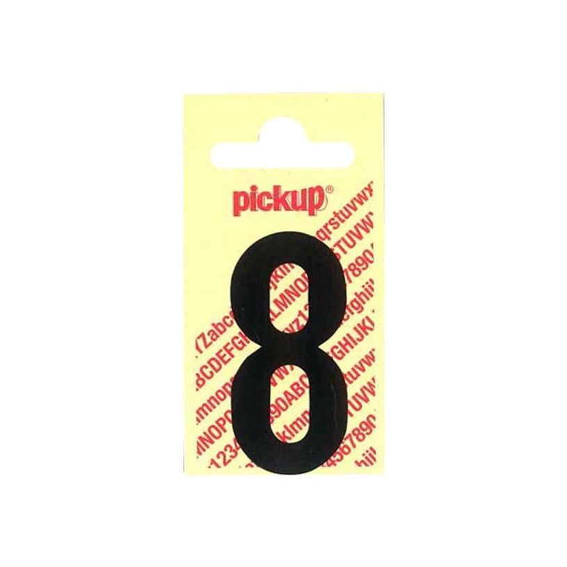 0400002410096-Pickup - Étiquette autocollante - 150 mm - Chiffre 8 - noir mat-P_241009_1-0