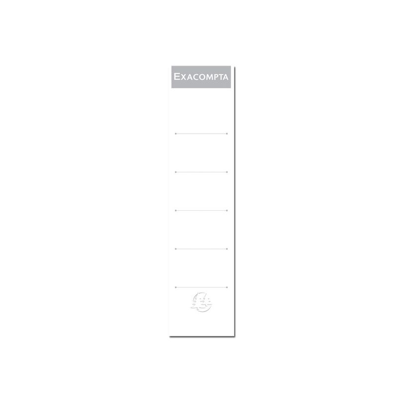 3130630053583-Exacompta - 10 Étiquettes classeur à levier - 50 mm - blanc-P_285358_1-0