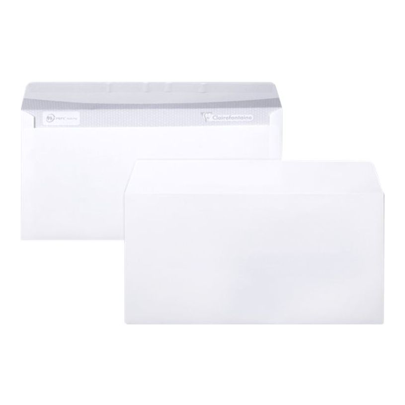 3329680993509-Clairefontaine - enveloppe - International DL (110 x 220 mm) - côté ouvert - blanc extra-P_300007013_1-0