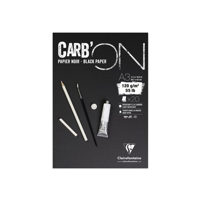 3329689750400-Clairefontaine CARB'ON - bloc encollé - A3 - 20 feuilles-P_300029901_1-0