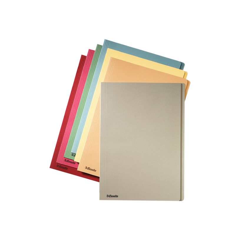 5411313894951-Esselte Manilla - chemise - Folio - à onglets - jaune (pack de 100)-P_300034418_1-0