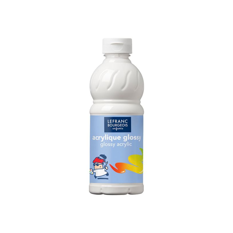 3013641882994-Lefranc Bourgeois Glossy - Peinture acrylique - blanc - 500 ml-P_300049958_1-0