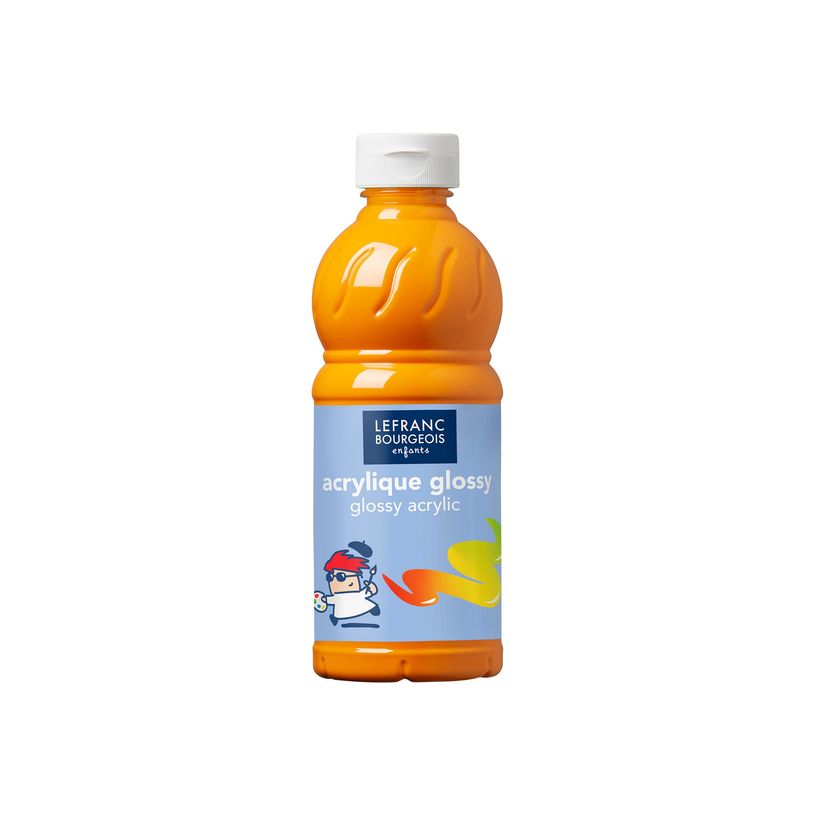 3013641883014-Lefranc Bourgeois Enfants - Peinture acrylique à base d'eau - or jaune brillant - 500 ml-P_300053142_1-0