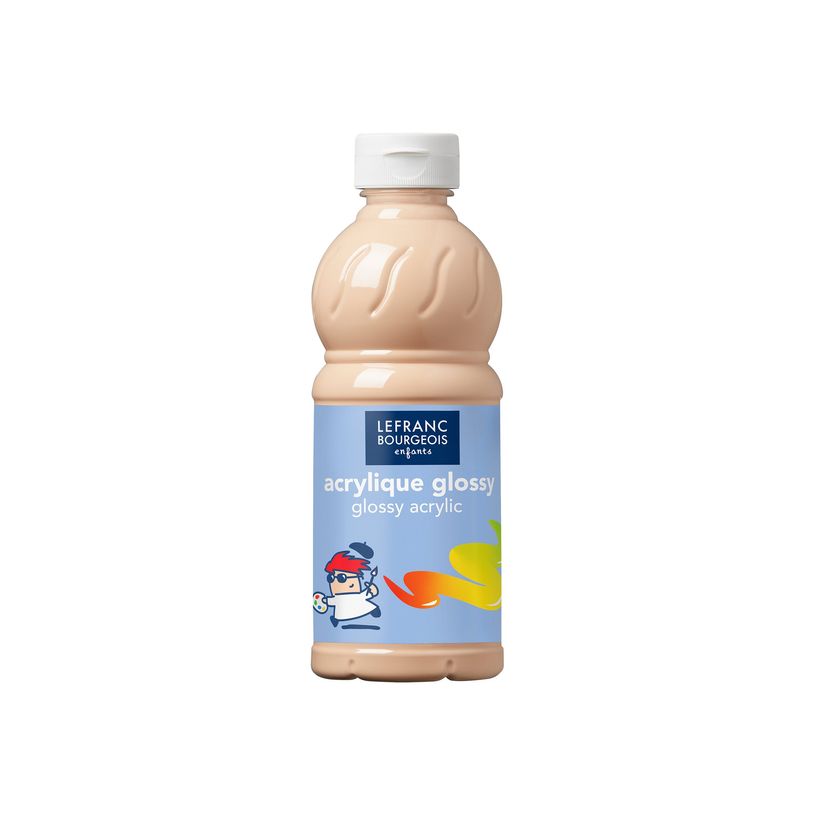 3013641881447-Lefranc Bourgeois Enfants - Peinture acrylique à base d'eau - pêche brillant - 500 ml-P_300053143_1-0
