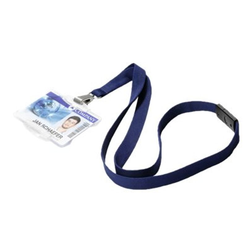 4005546808680-DURABLE SOFT COLOUR - 10 Lacets pour badge - 440 x 15 mm - bleu marine foncé-P_300053572_2-1