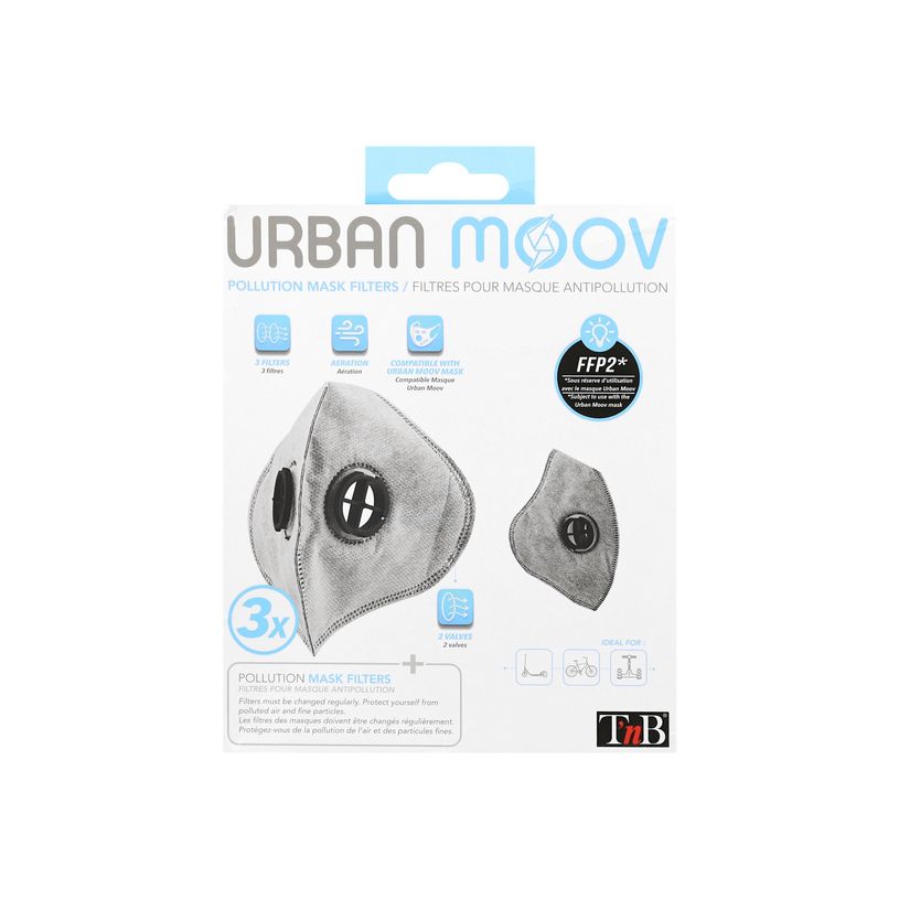 3303170097588-T'nB Urban Moov UM-PACK - Filtre de rechange pour masque facial - 100 % coton - FFP2 (pack-P_300053843_7-3